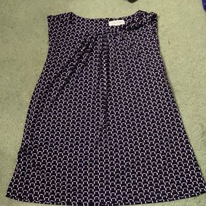 NEW Calvin Klein purple/black/ white pattern top